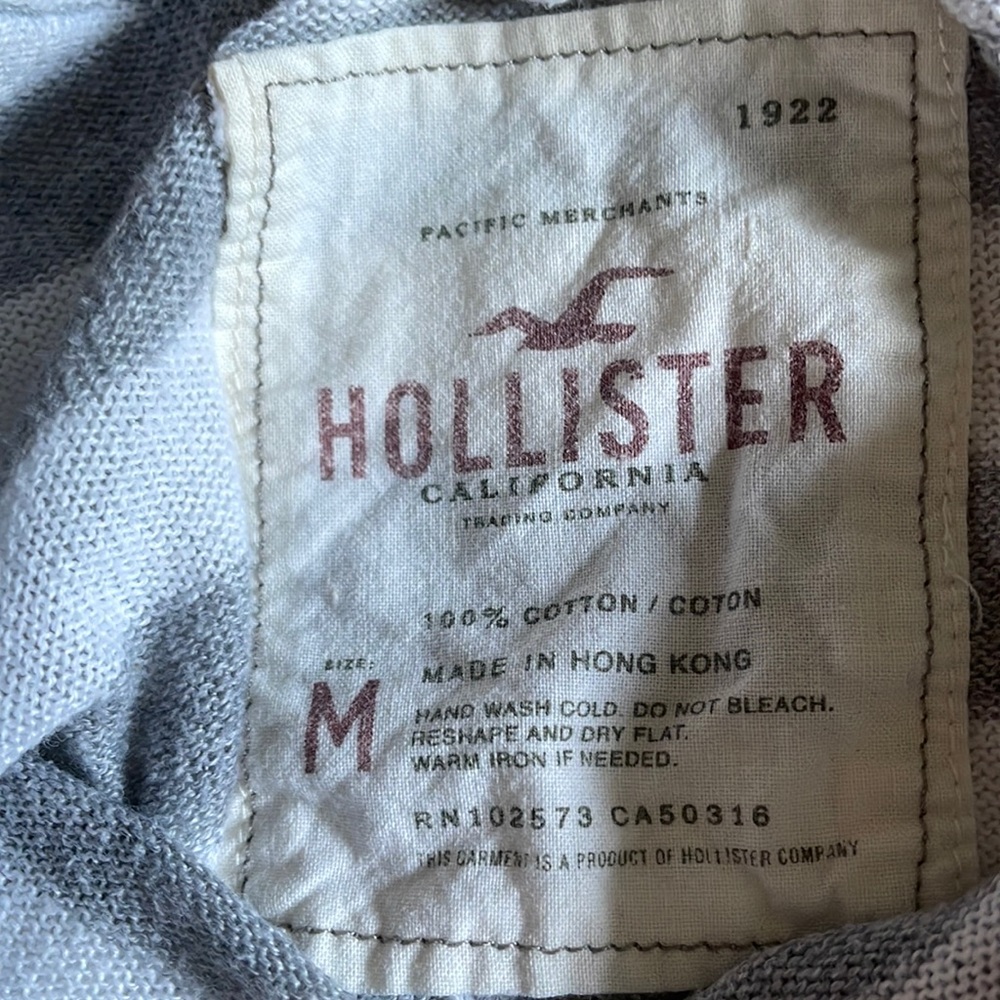 Hollister 100% cotton girls top, size M